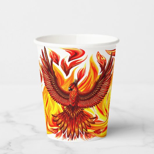 Phoenix mythologische onsterfelijke schepsel papieren bekers (Links)
