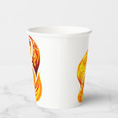 Phoenix mythologische onsterfelijke schepsel papieren bekers (Rechts)