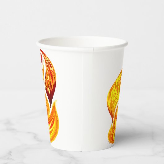 Phoenix mythologische onsterfelijke schepsel papieren bekers (Rechts)