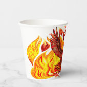 Phoenix mythologische onsterfelijke schepsel papieren bekers (Voorkant)