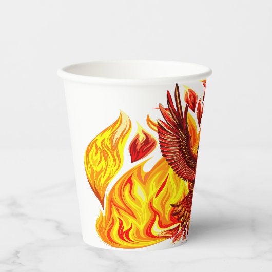 Phoenix mythologische onsterfelijke schepsel papieren bekers (Voorkant)