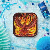 Phoenix mythologische onsterfelijke schepsel papieren bordje (Feest)