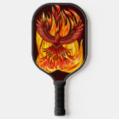 Phoenix mythologische onsterfelijke schepsel pickleball paddle (Voorkant)