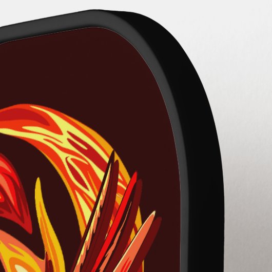 Phoenix mythologische onsterfelijke schepsel pickleball paddle (Links Detail)