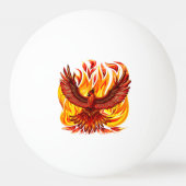 Phoenix mythologische onsterfelijke schepsel pingpongbal (Achterkant)