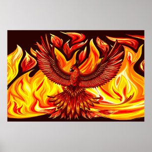 Phoenix mythologische onsterfelijke schepsel poster