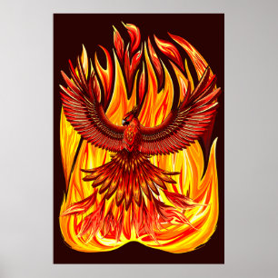 Phoenix mythologische onsterfelijke schepsel poster