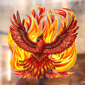 Phoenix mythologische onsterfelijke schepsel raamsticker (Vel 2)