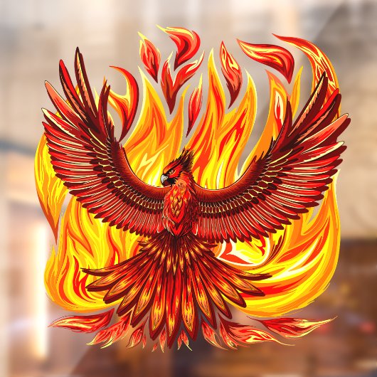 Phoenix mythologische onsterfelijke schepsel raamsticker (Vel 2)