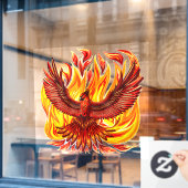Phoenix mythologische onsterfelijke schepsel raamsticker (Cafe Raam)