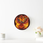 Phoenix mythologische onsterfelijke schepsel ronde klok (Huis)