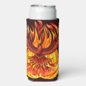 Phoenix mythologische onsterfelijke schepsel seltzer blikjeskoeler (Seltzer Achterkant)