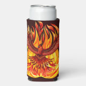 Phoenix mythologische onsterfelijke schepsel seltzer blikjeskoeler (Seltzer Voorkant)