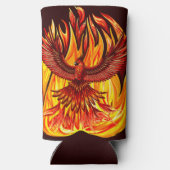Phoenix mythologische onsterfelijke schepsel seltzer blikjeskoeler (Achterkant)