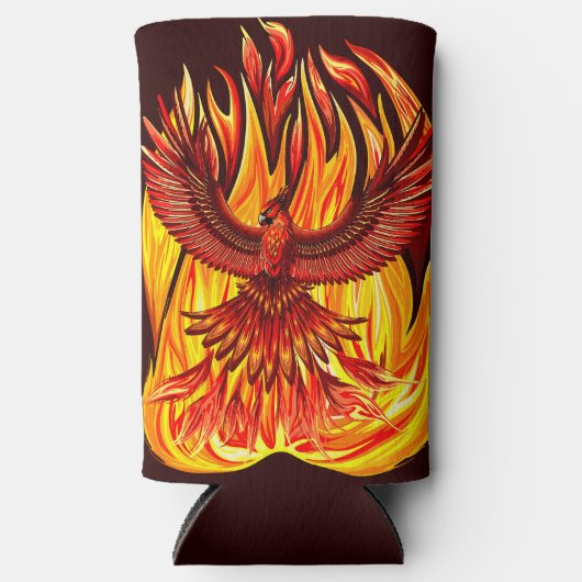 Phoenix mythologische onsterfelijke schepsel seltzer blikjeskoeler (Voorkant)