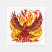 Phoenix mythologische onsterfelijke schepsel servet (Voorkant)