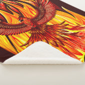 Phoenix mythologische onsterfelijke schepsel sherpa deken (3/4)