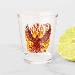 Phoenix mythologische onsterfelijke schepsel shot glas