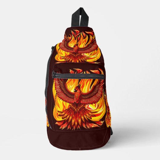 Phoenix mythologische onsterfelijke schepsel sling bag (Voorkant)