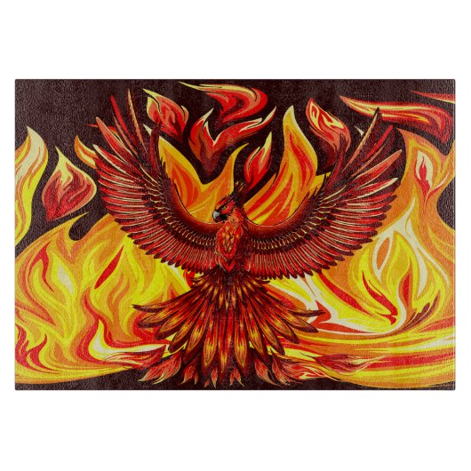 Phoenix mythologische onsterfelijke schepsel snijplank (Voorkant)