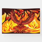Phoenix mythologische onsterfelijke schepsel spandoek (Horizontaal)