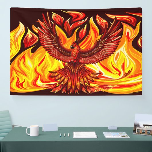 Phoenix mythologische onsterfelijke schepsel spandoek (Beurs)