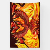 Phoenix mythologische onsterfelijke schepsel spandoek (Verticaal)
