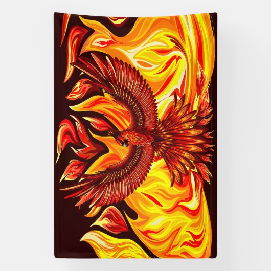 Phoenix mythologische onsterfelijke schepsel spandoek (Verticaal)
