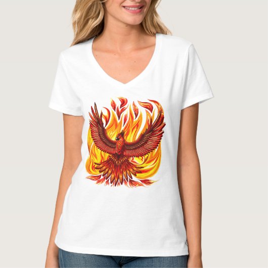 Phoenix mythologische onsterfelijke schepsel t-shirt (Voorkant)