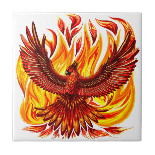 Phoenix mythologische onsterfelijke schepsel tegeltje