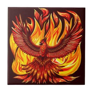 Phoenix mythologische onsterfelijke schepsel tegeltje