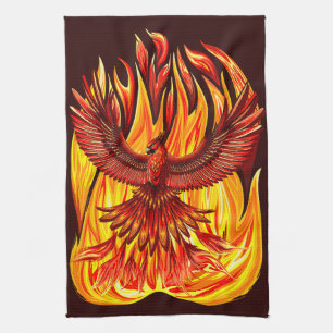 Phoenix mythologische onsterfelijke schepsel theedoek