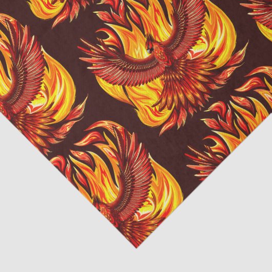 Phoenix mythologische onsterfelijke schepsel tissuepapier (Detail)