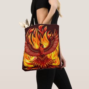 Phoenix mythologische onsterfelijke schepsel tote bag