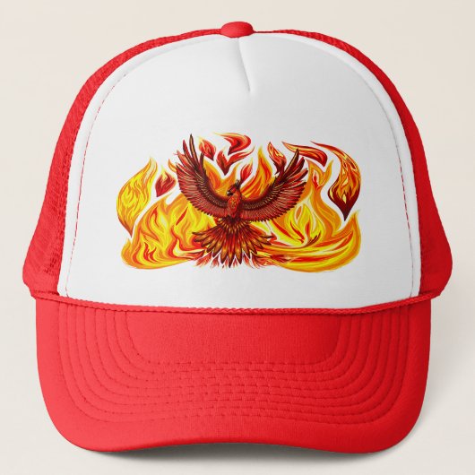 Phoenix mythologische onsterfelijke schepsel trucker pet (Voorkant)