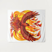 Phoenix mythologische onsterfelijke schepsel wandkleed (Voorkant (horizontaal))