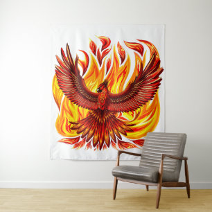 Phoenix mythologische onsterfelijke schepsel wandkleed