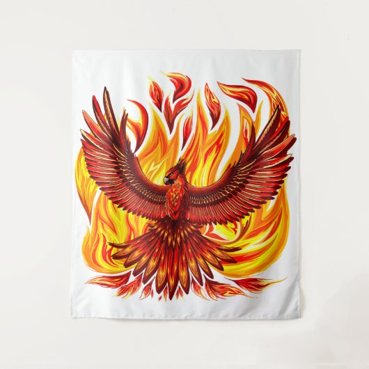 Phoenix mythologische onsterfelijke schepsel wandkleed (Voorkant)