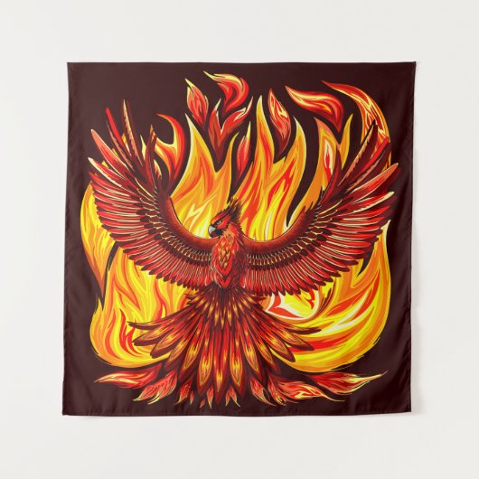 Phoenix mythologische onsterfelijke schepsel wandkleed (Voorkant)