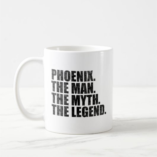 Phoenix naam, Phoenix De Man De Mythe De Legende Koffiemok (Links)