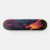 Phoenix Neon Graffiti Street Art – Limited Edition Persoonlijk Skateboard (Horizontaal)
