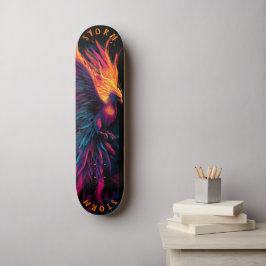 Phoenix Neon Graffiti Street Art – Limited Edition Persoonlijk Skateboard