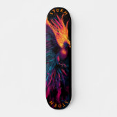 Phoenix Neon Graffiti Street Art – Limited Edition Persoonlijk Skateboard (Voorkant)
