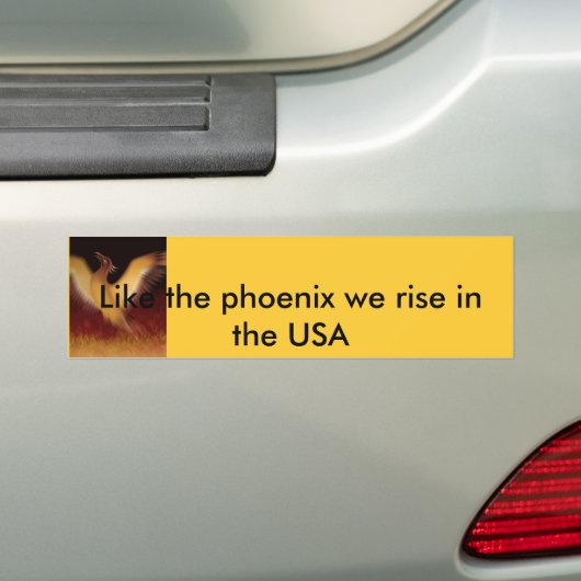 Phoenix, net als de Phoenix die we in de VS opstaa Bumpersticker (Op auto)