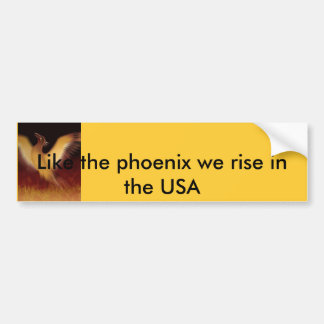Phoenix, net als de Phoenix die we in de VS opstaa Bumpersticker