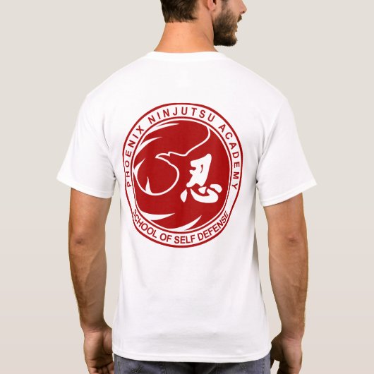 Phoenix Ninjutsu Academy School of Self Defense T-shirt (Achterkant)