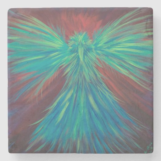 Phoenix-Onderzetter Stenen Onderzetter (Voorkant)