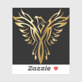 Phoenix op maat gesneden vinyl Sticker (Vel)