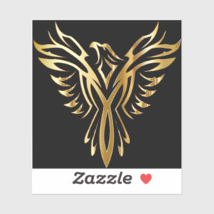 Phoenix op maat gesneden vinyl Sticker