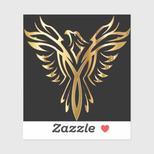 Phoenix op maat gesneden vinyl Sticker (Vel)